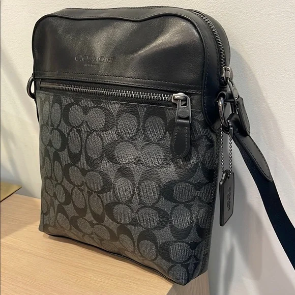 Coach Black and Gray Crossbody Bag - Picture 2 of 7